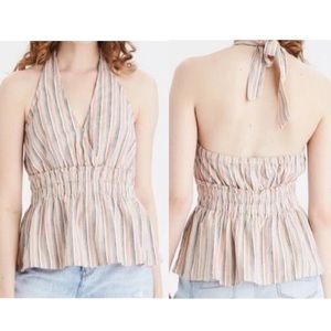 American Eagle Adjustable Open Back Halter Top